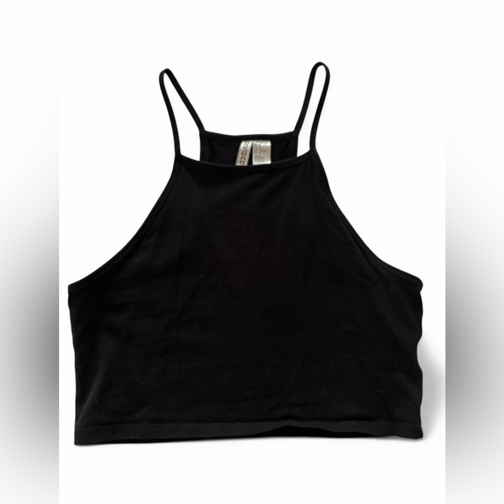 Black Tank Top with straps stretchy fit